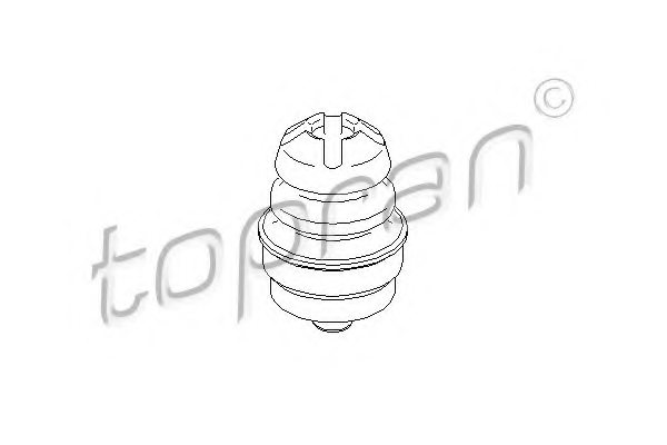 TOPRAN 722 684 Bump Stop, axle beam